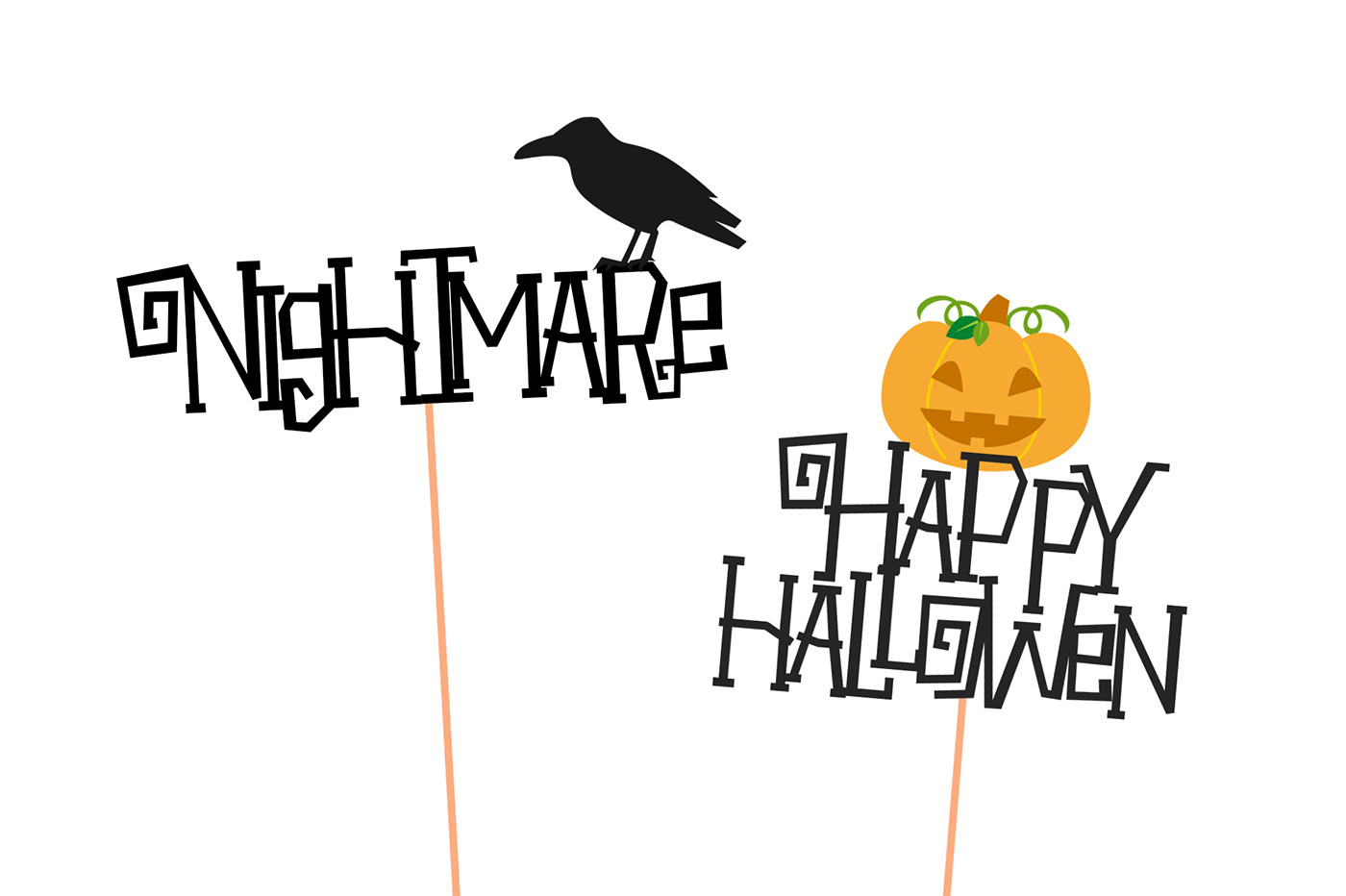 Beispiel einer Halloween Attack-Schriftart #4